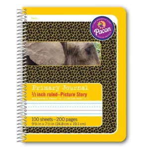 (12 Ea) Primary Journal 1/2 In Ruled