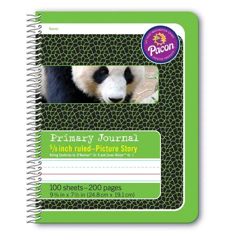 (12 Ea) Primary Journal 5/8 In Ruled