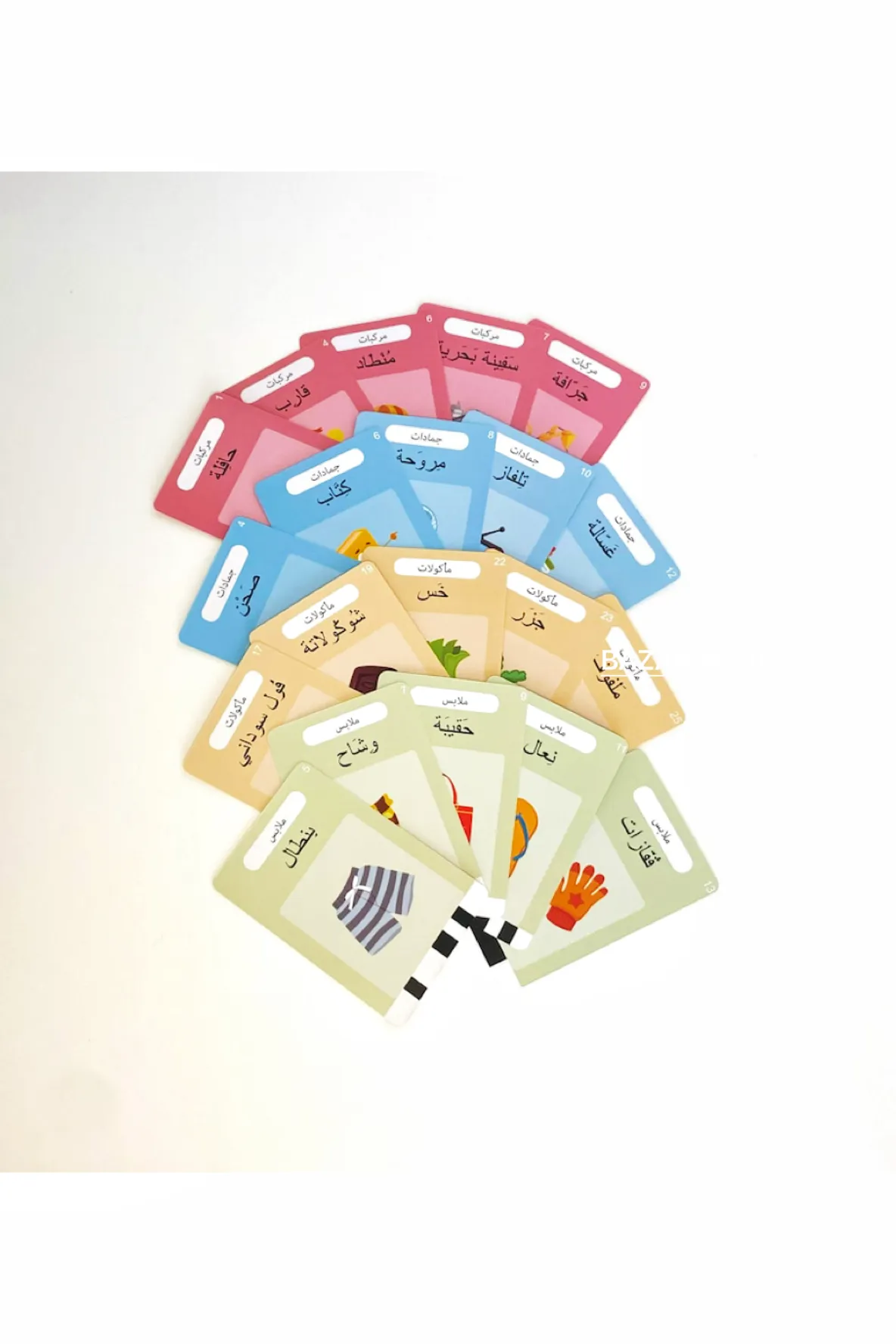 Arabic Words - Talking Audible Flash Cards In Blue - Smart Kids