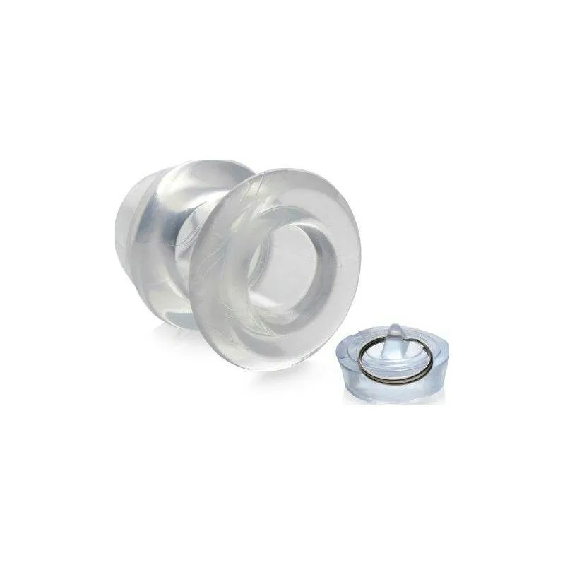 Ass Bung Clear Hollow Anal Dilator 3in Medium