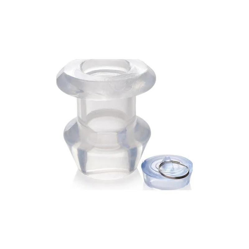 Ass Bung Clear Hollow Anal Dilator 3in Medium
