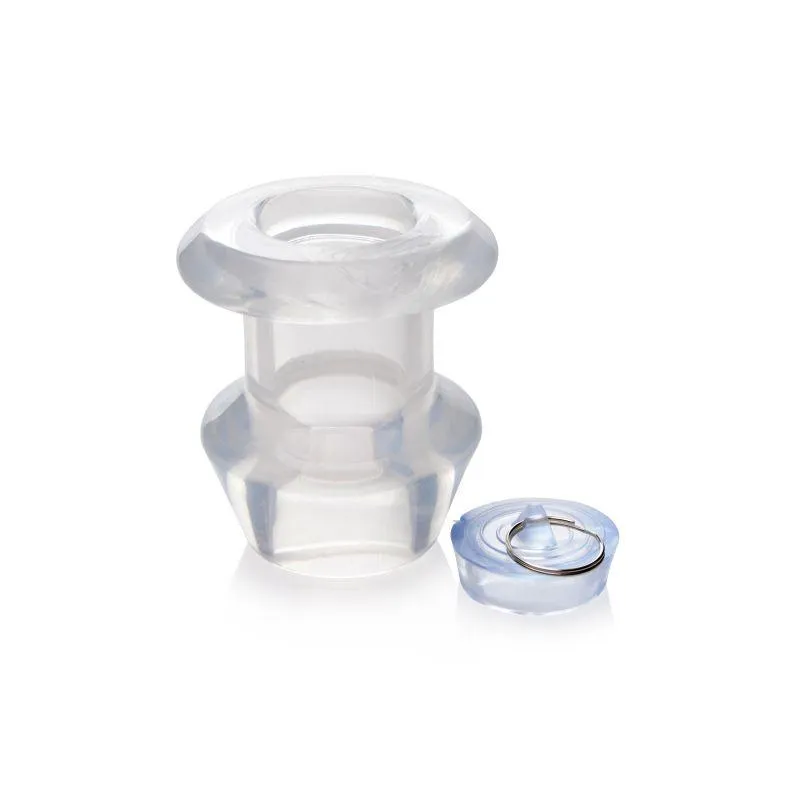 Ass Bung Clear Hollow Anal Dilator 3in Medium