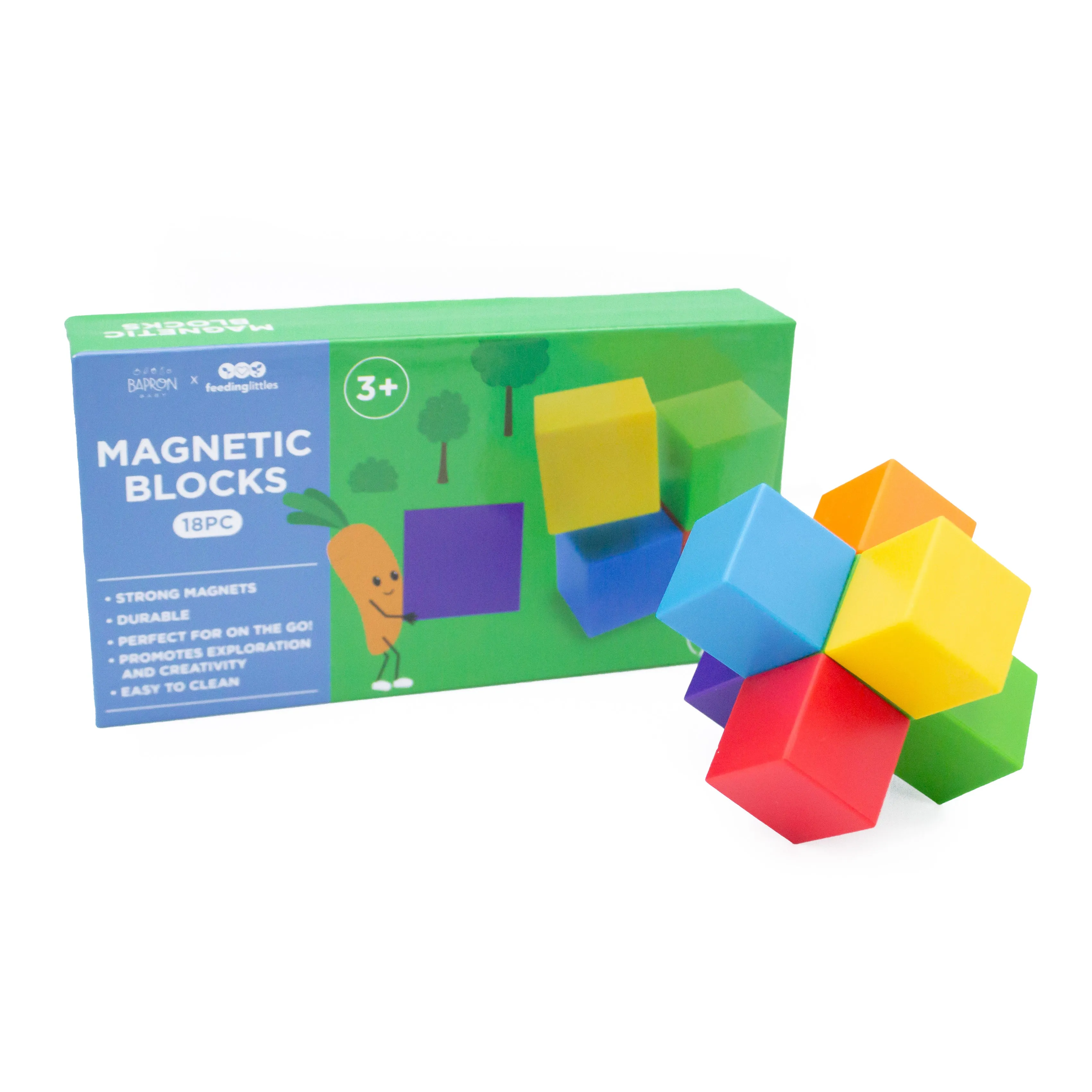 BapronBaby 18pc Magnetic Blocks (ages 3 )