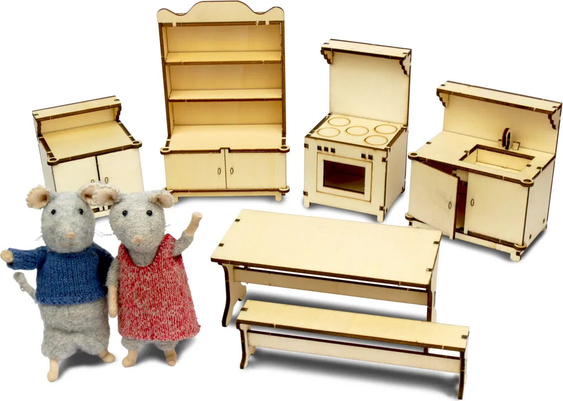 Bathroom Wooden Furniture Kit