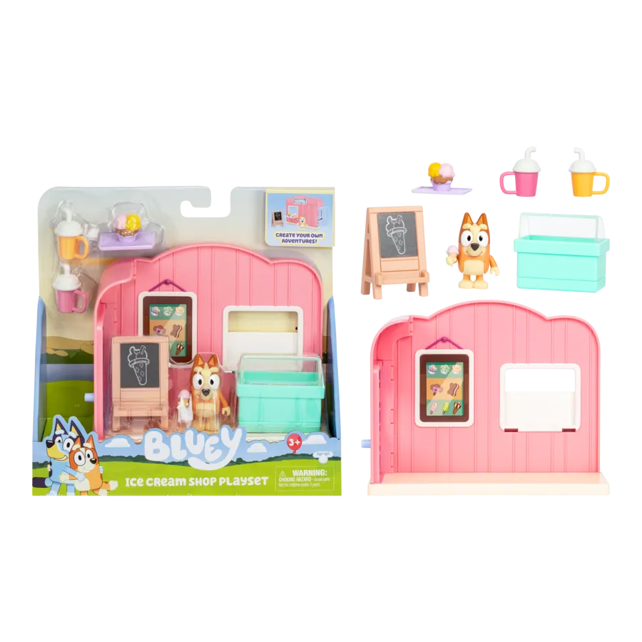 Bluey Series 10 Ice Cream Shop Mini Playset