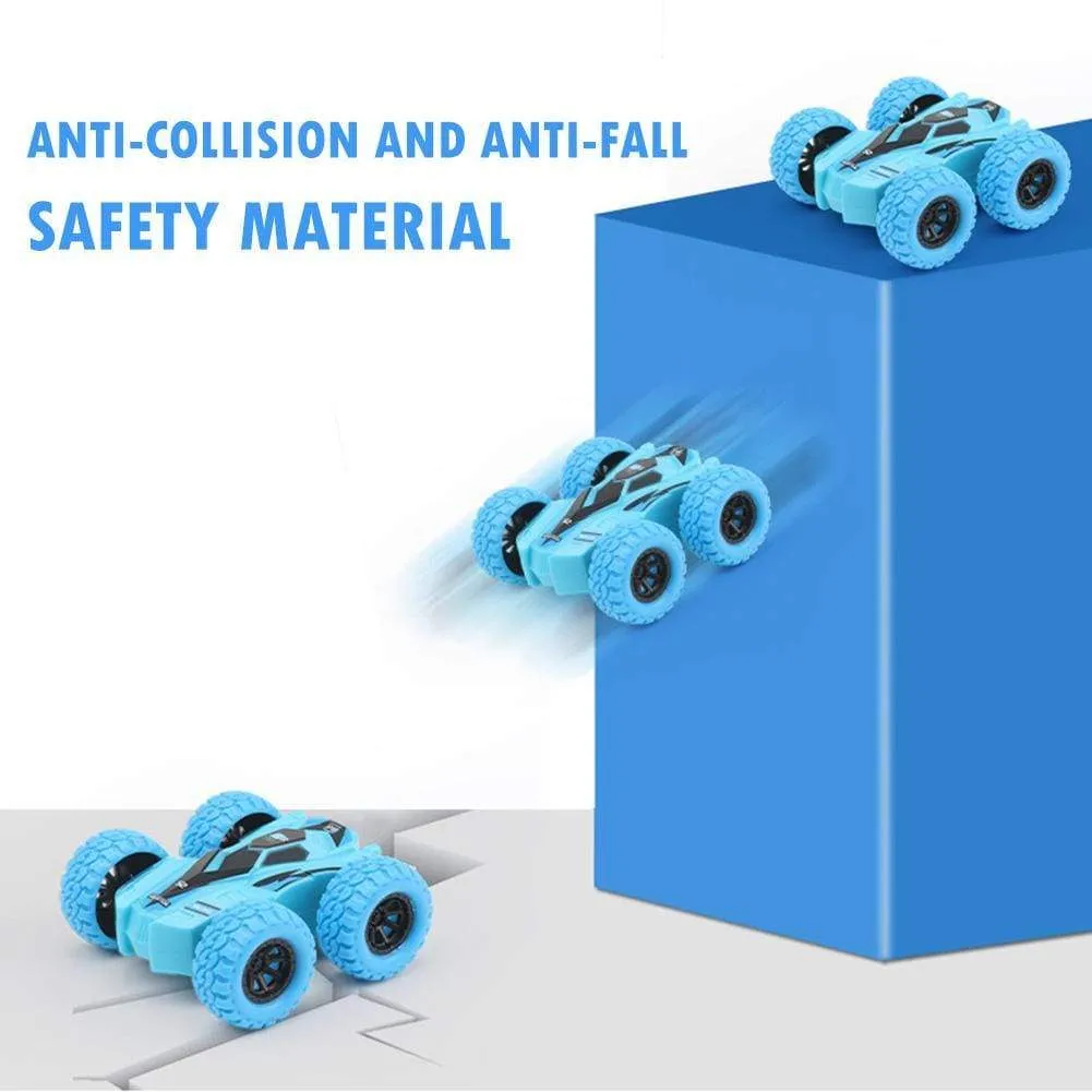 Car Models Funny Kids Inertia Vehicle Model Toy Double-sided Dump Acrobatic Climbing Children Cool Birthday Gift 7.5X7X3CM