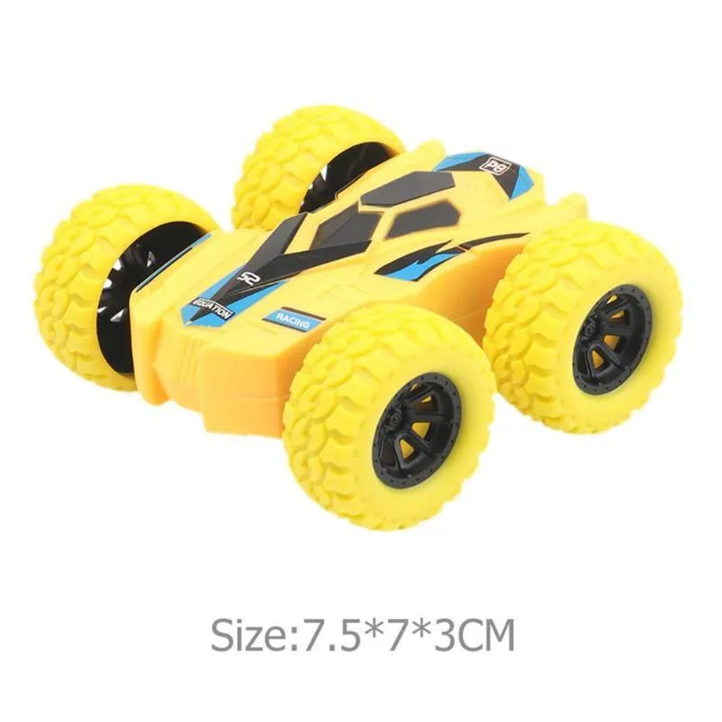 Car Models Funny Kids Inertia Vehicle Model Toy Double-sided Dump Acrobatic Climbing Children Cool Birthday Gift 7.5X7X3CM