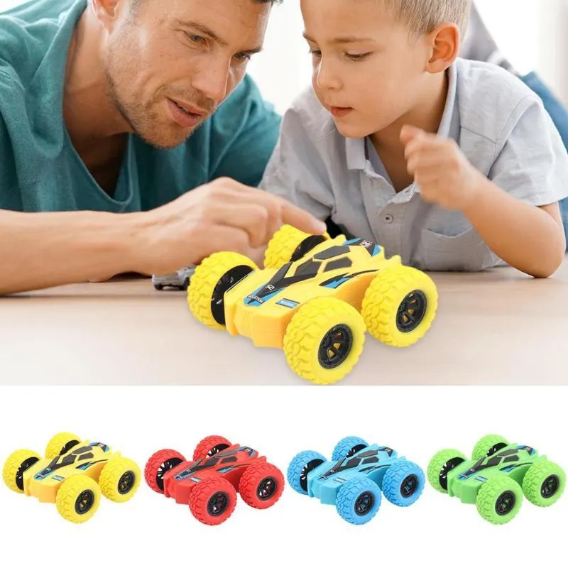 Car Models Funny Kids Inertia Vehicle Model Toy Double-sided Dump Acrobatic Climbing Children Cool Birthday Gift 7.5X7X3CM