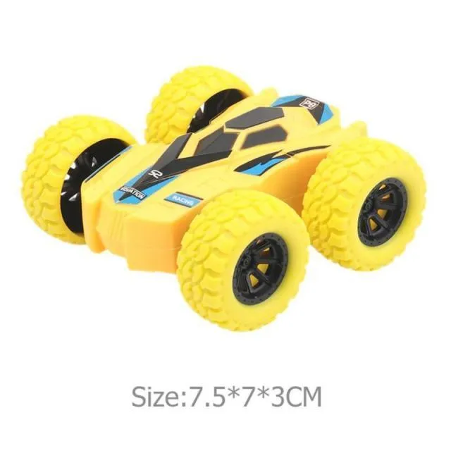Car Models Funny Kids Inertia Vehicle Model Toy Double-sided Dump Acrobatic Climbing Children Cool Birthday Gift 7.5X7X3CM