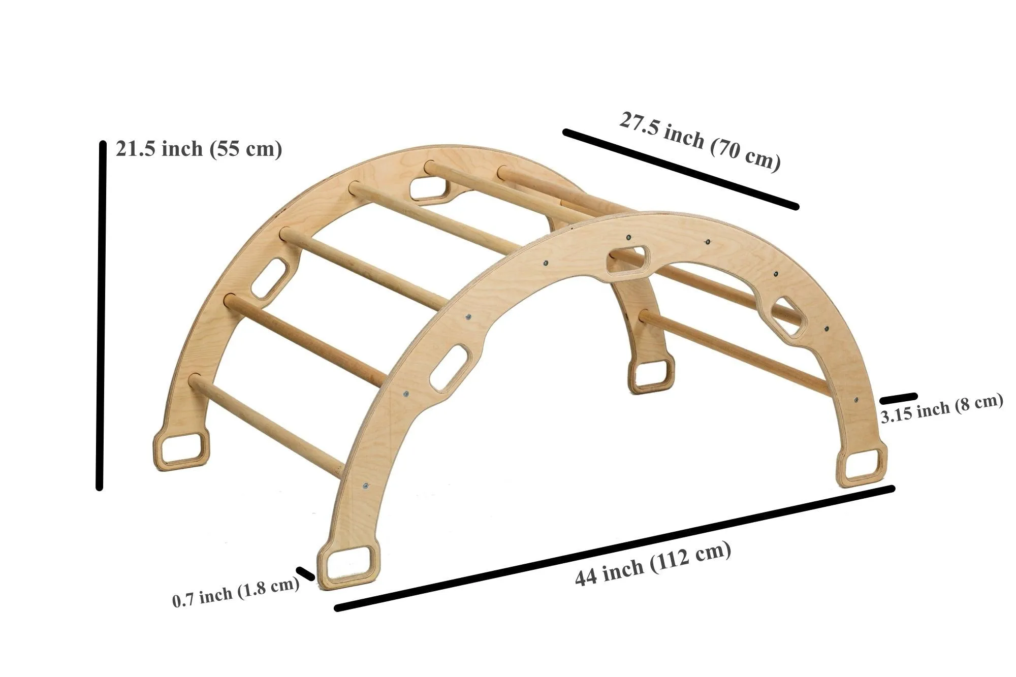 Climbing Arch/Rocker With 2 Ramps | Best Montessori Toys for 1-Year-Olds