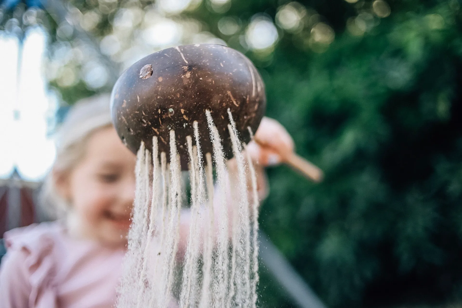 Coconut Sand and Water Sieve Toy