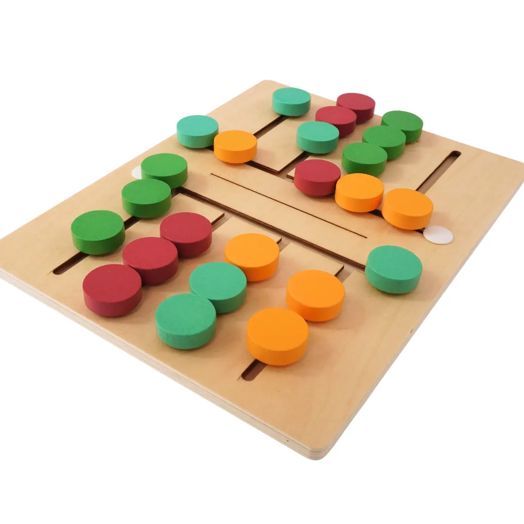 Colour Sorting Wooden Toys for Kids Age 3 