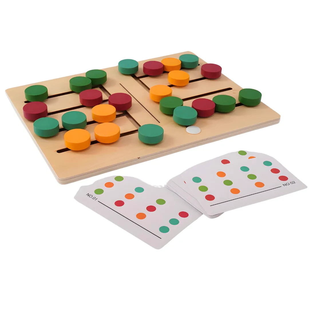 Colour Sorting Wooden Toys for Kids Age 3 