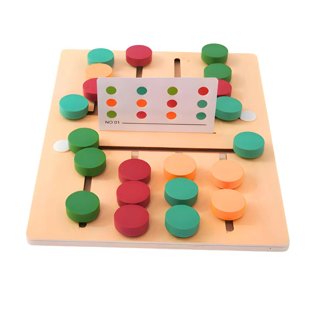 Colour Sorting Wooden Toys for Kids Age 3 