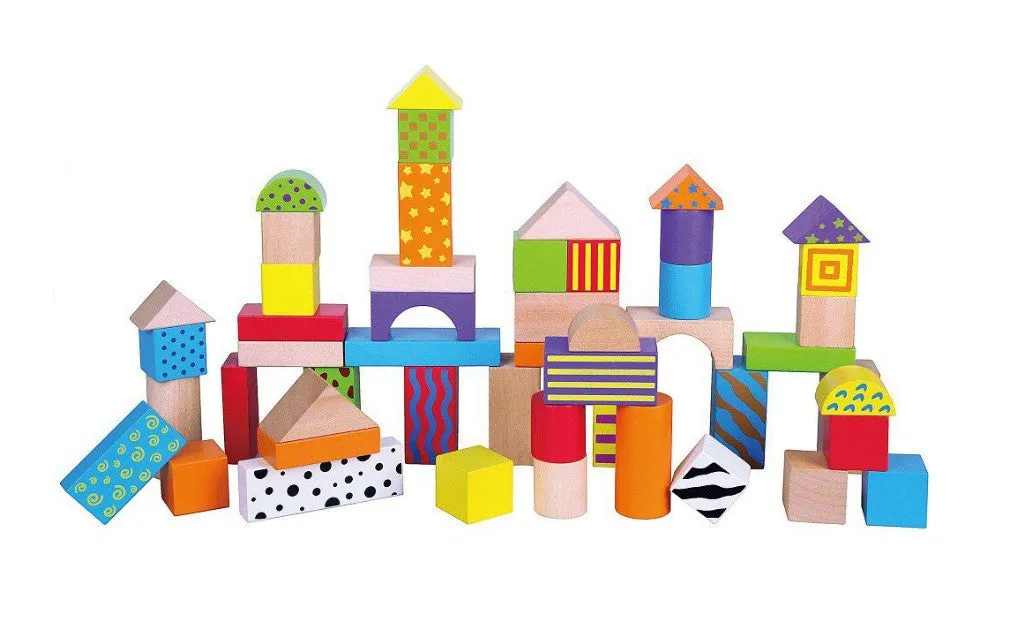 Colourful Block Set: Stripes 50pc