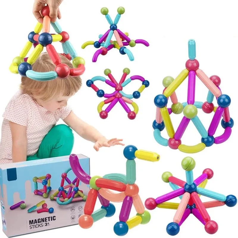 DIY Magnetic Sticks Blocks | 25 Pcs