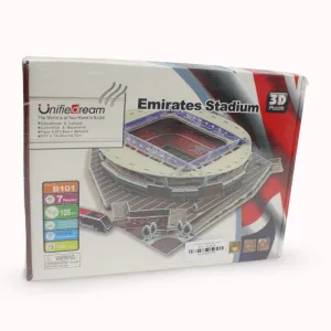 Emirates Stadium 3D Puzzle For Kids, 105 Pieces - Multi Color