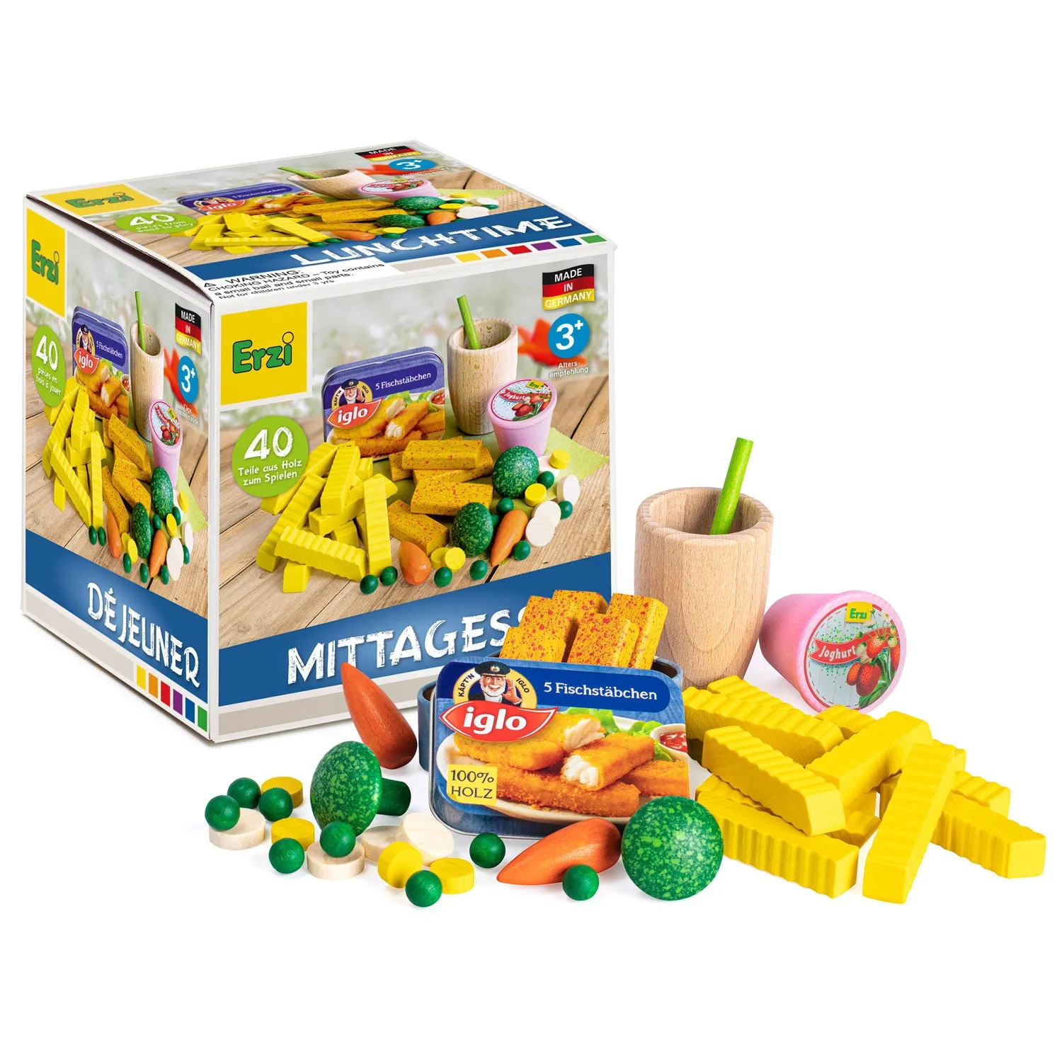 Erzi Lunchtime Assortment Wooden Play Food Set