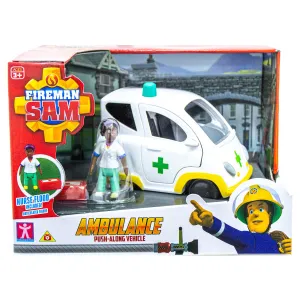Fireman Sam Ambulance Push-Along Vehicle
