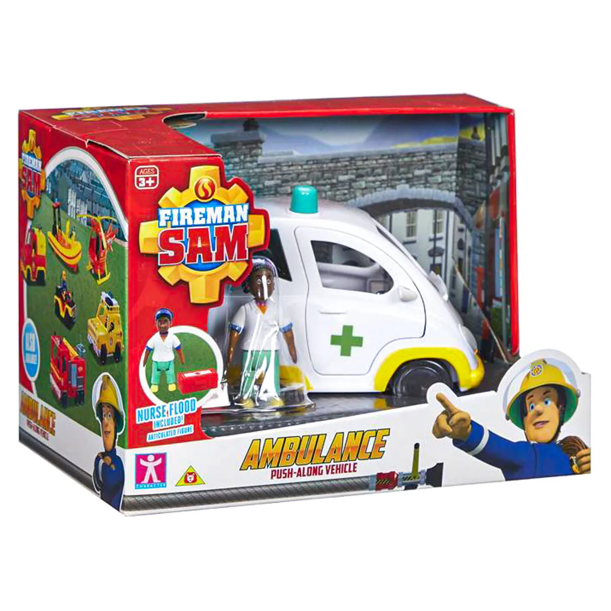 Fireman Sam Ambulance Push-Along Vehicle