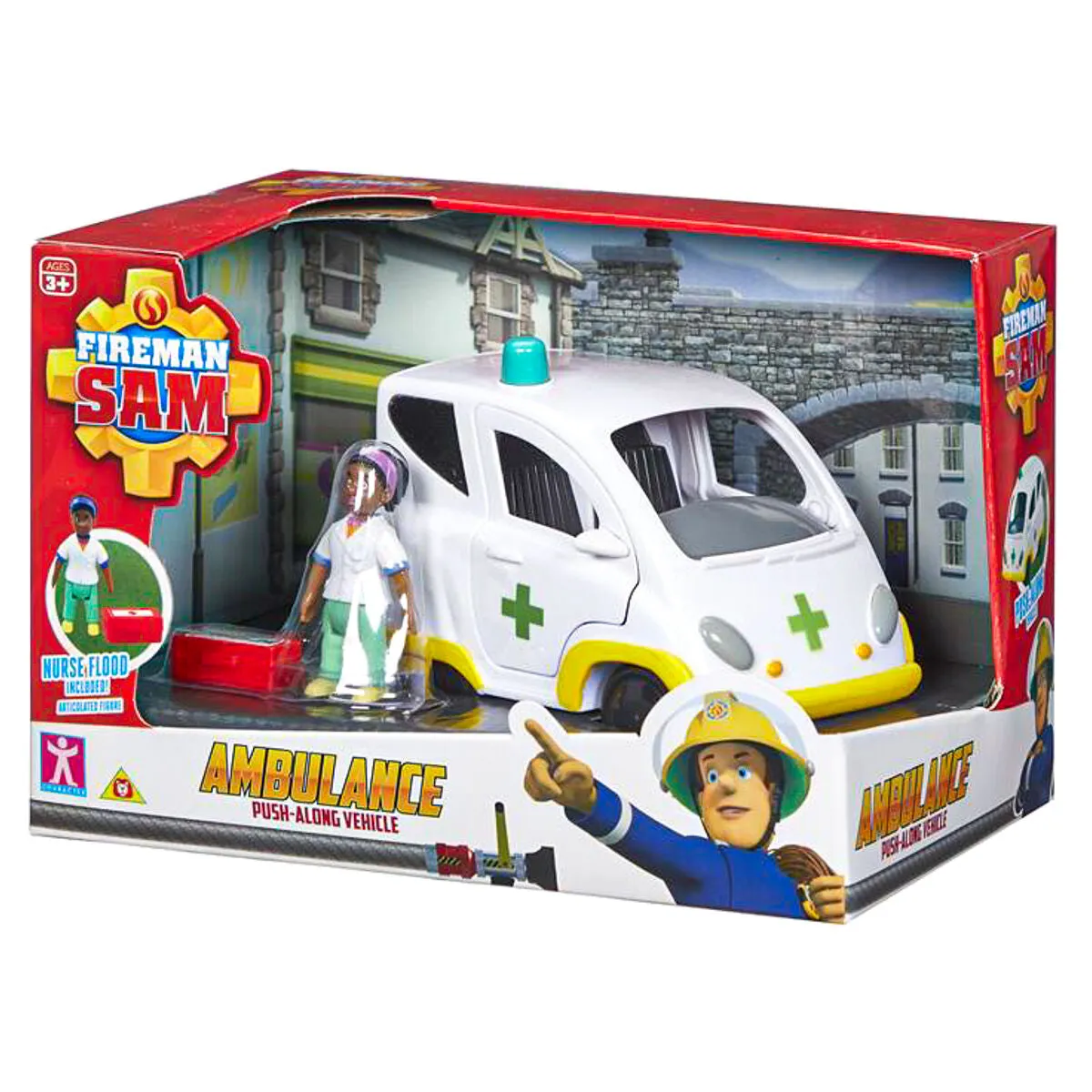Fireman Sam Ambulance Push-Along Vehicle