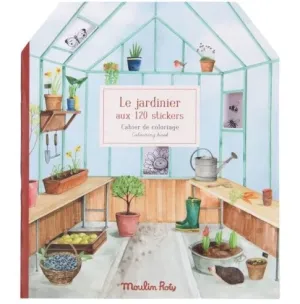 garden coloring sticker book