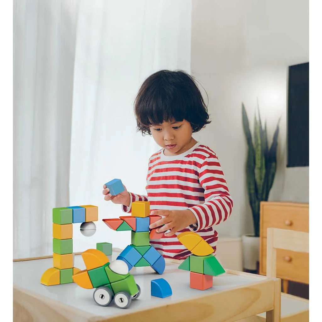 GEOMAG Magicube Blocks & Cards 16 Piece Set - Magnetic Building Toys