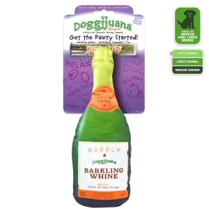Get the Pawty Started Refillable Barkling Whine Toy