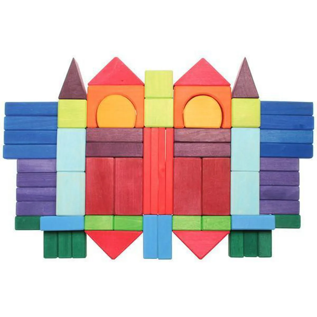 Grimm's wooden building blocks set of 60