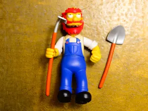 Groundskeeper Willie - Playmates Simpsons World Of Springfield Vintage Figure
