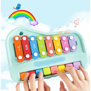 Huanger 8 Keys Baby Musical Xylophone & Piano Toy