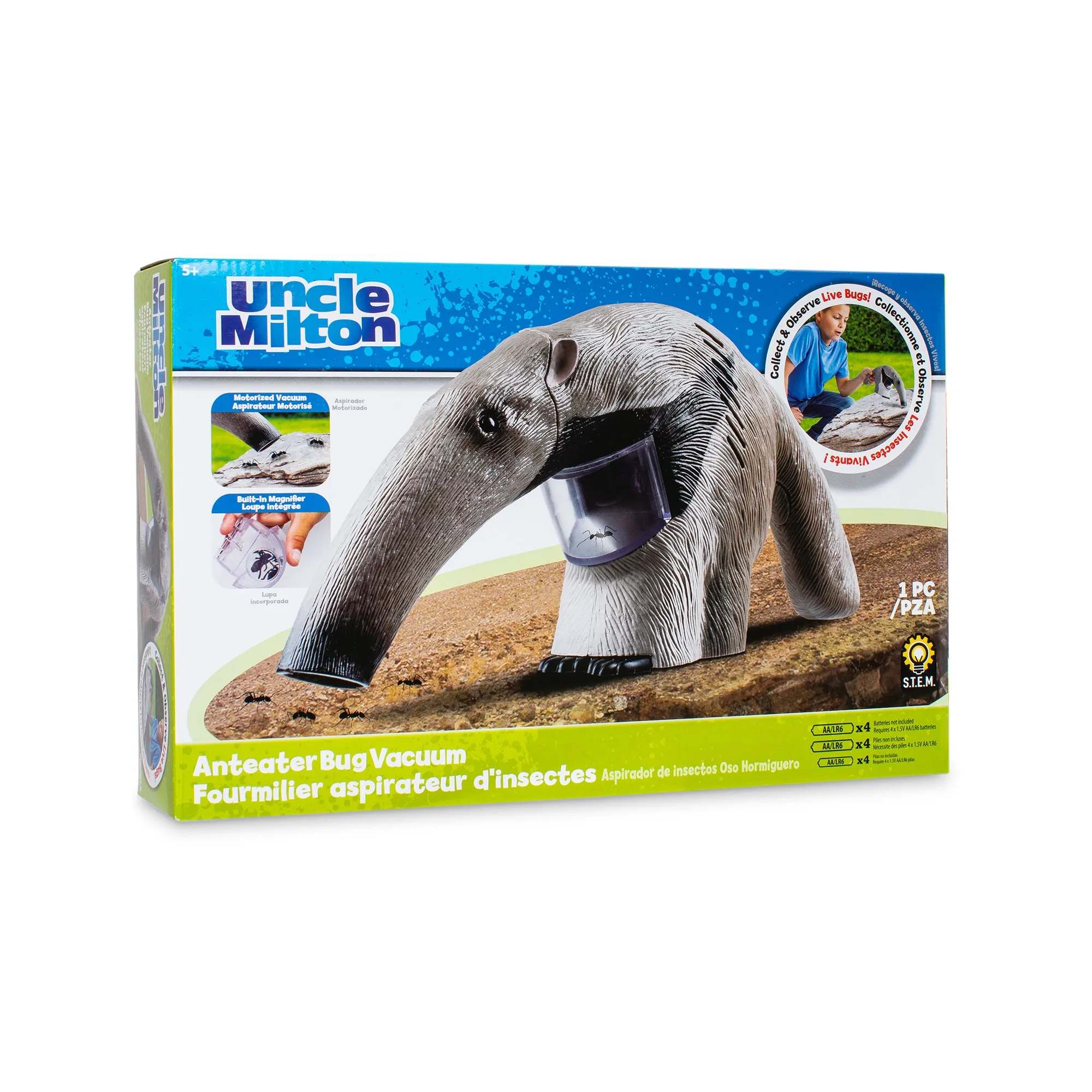 Kids Uncle Milton Ant Eater Bug Vaccum Educational Toys
