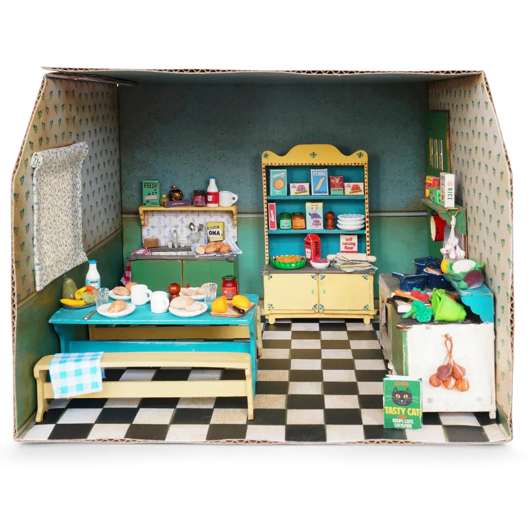 Kitchen DIY Playhouse Cardboard Room Kit