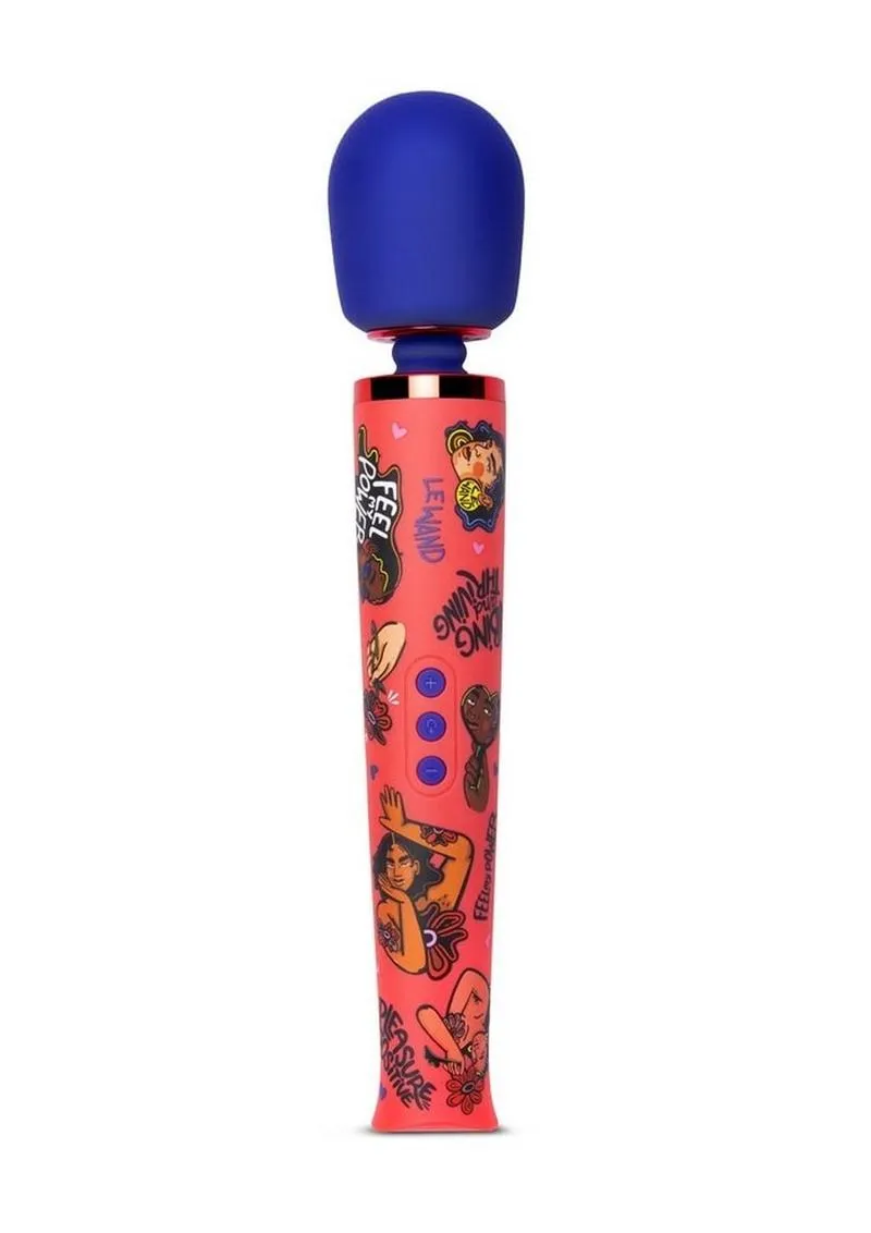 Le Wand Feel My Power Rechargeable Silicone Wand 2022 Kelly Malka Edition