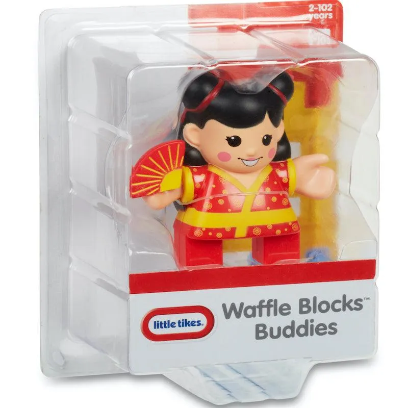 Little Tikes Waffle Blocks Figure Pack - Buddies for Kids 2  & Above, Geisha