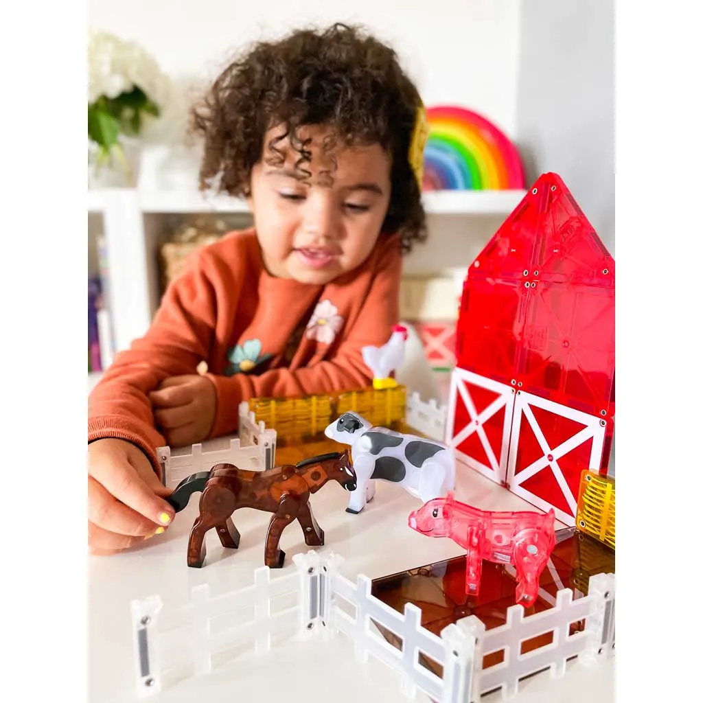 Magna Tiles Farm Animals 25 Piece Set - Magnetic Building Toys
