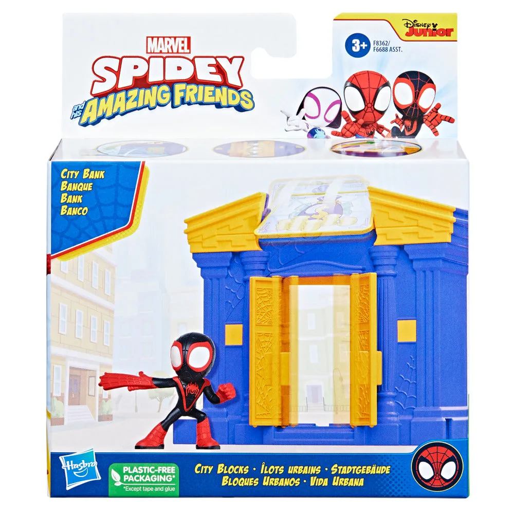 Marvel Spidey And His Amazing Friends City Blocks - City Bank