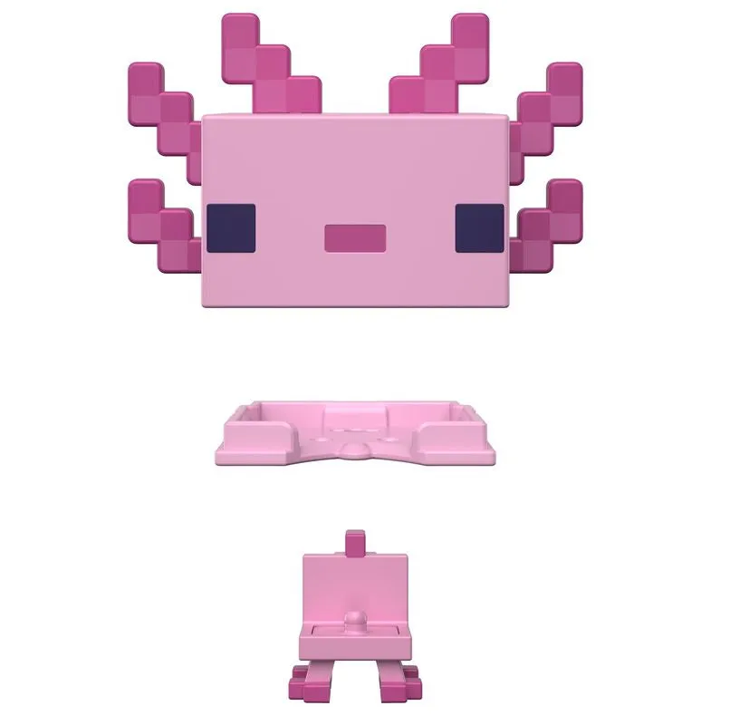 Minecraft Mob Head Minis Pink Axolotl Figure
