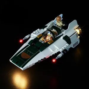 MOC  Compatible  LED Lighting Set DIY toys 75248 Resistance A-Wing Starfighter Building Blocks(Only Light Kit Included)