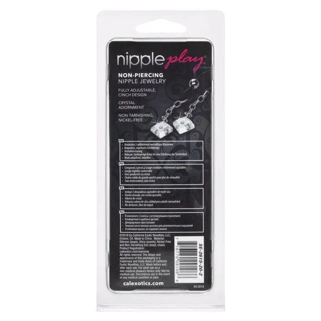 Nipple Play Non-Piercing Adjustable Nipple Crystal Gem Jewelry