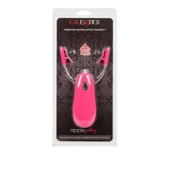 Nipple Teasers 2 Speed Vibrating & Heated Adjustable Nipple Clamps
