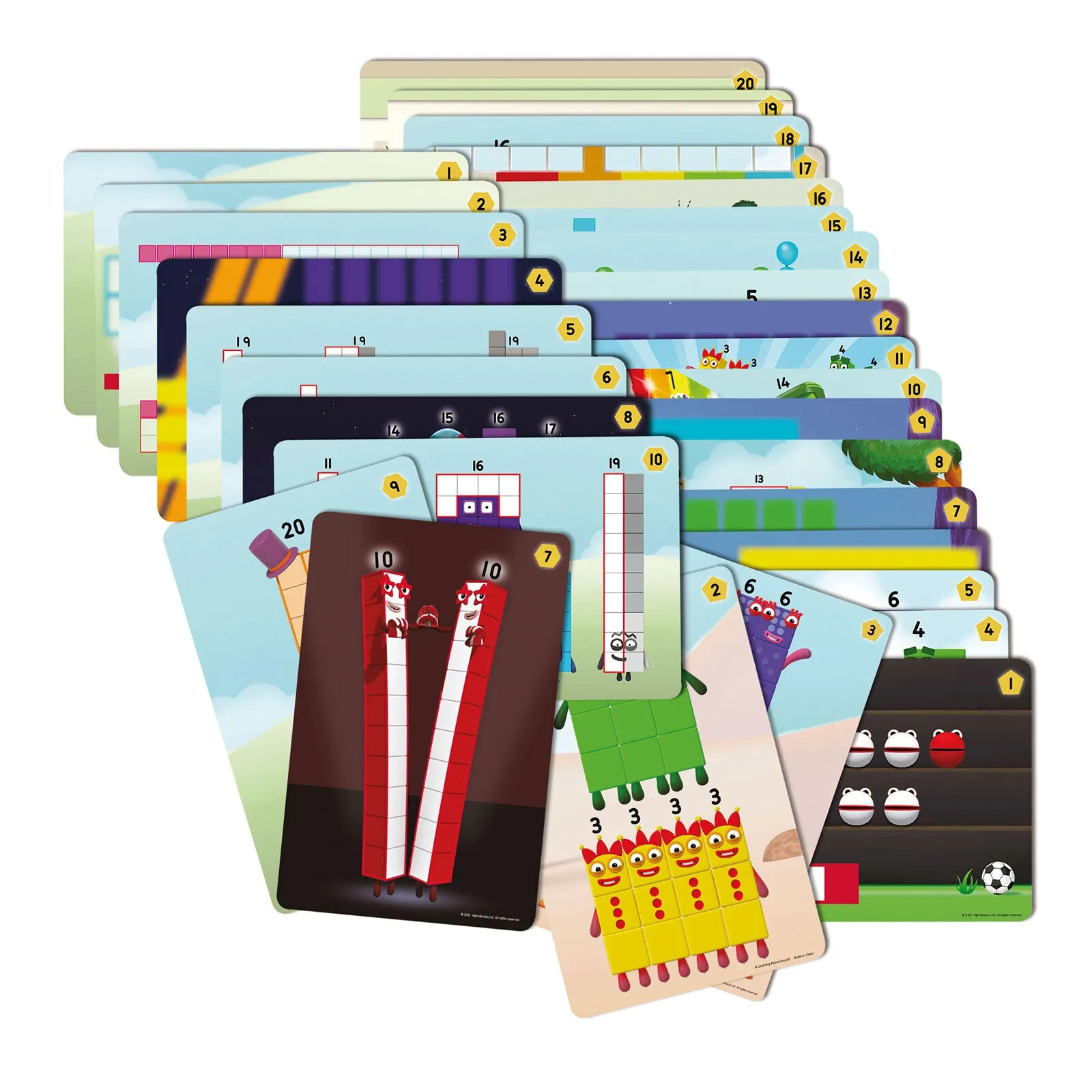 Numberblocks Mathlink Cubes Numberblocks 11-20 Set