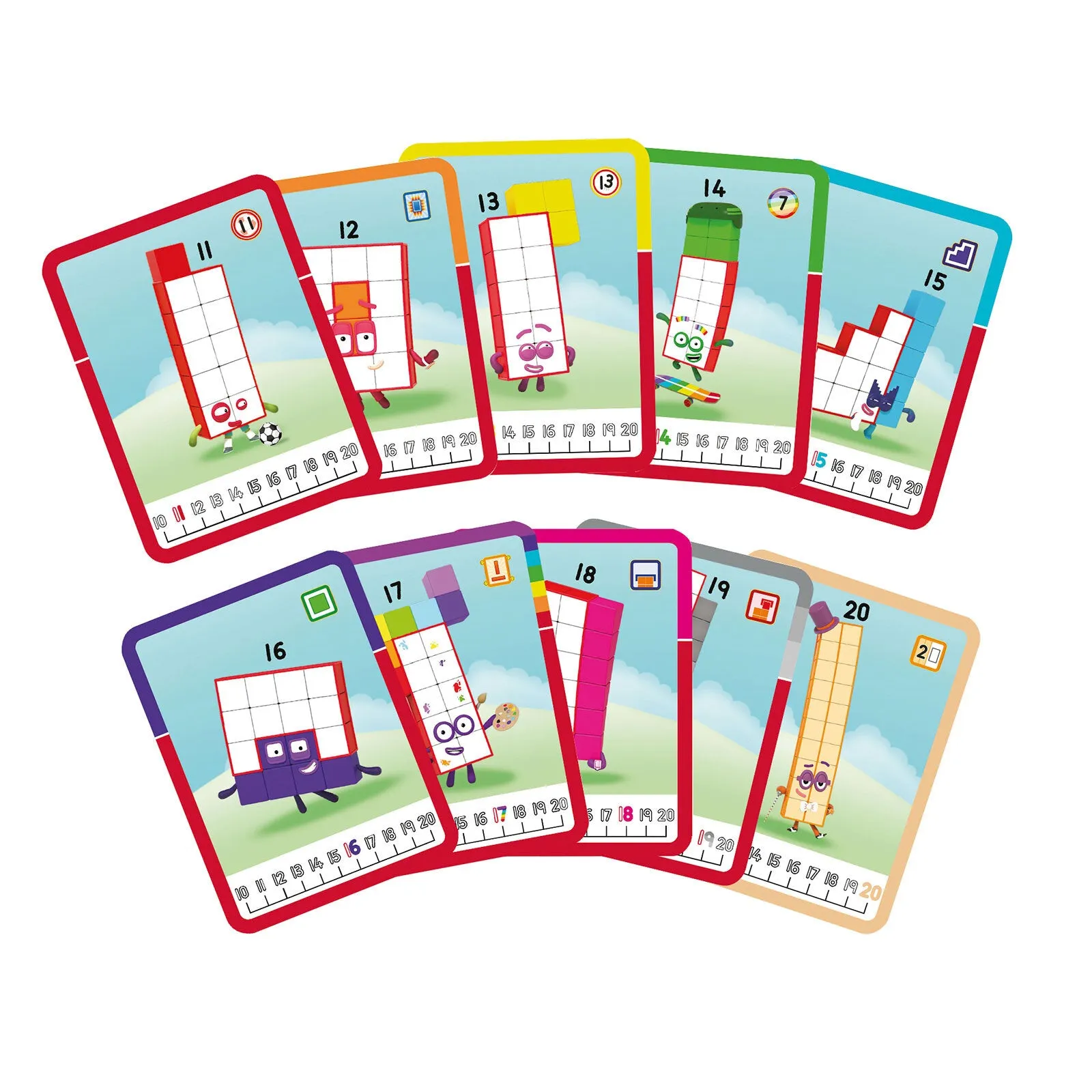 Numberblocks Mathlink Cubes Numberblocks 11-20 Set