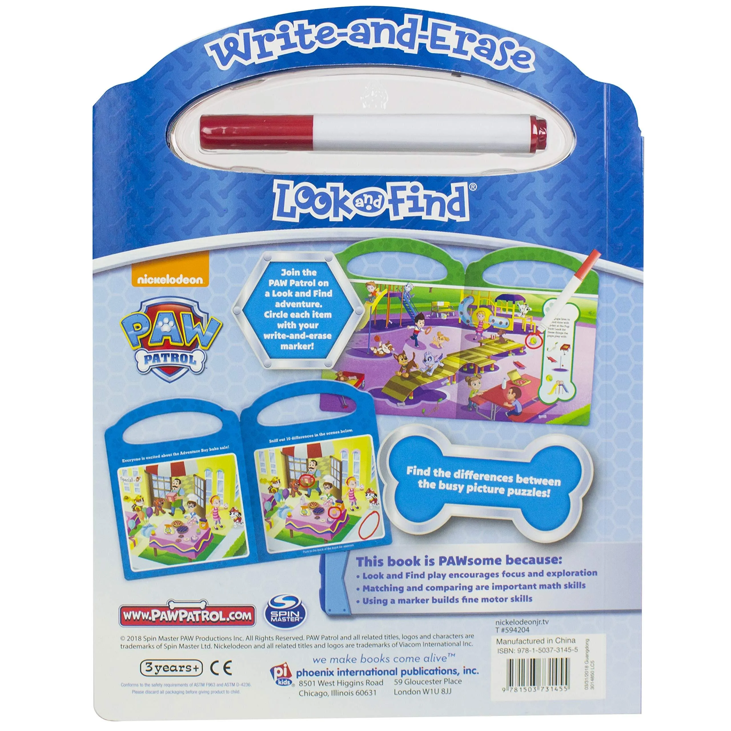 Paw Patrol - Write-and-Erase Look and Find Wipe Clean Board Book