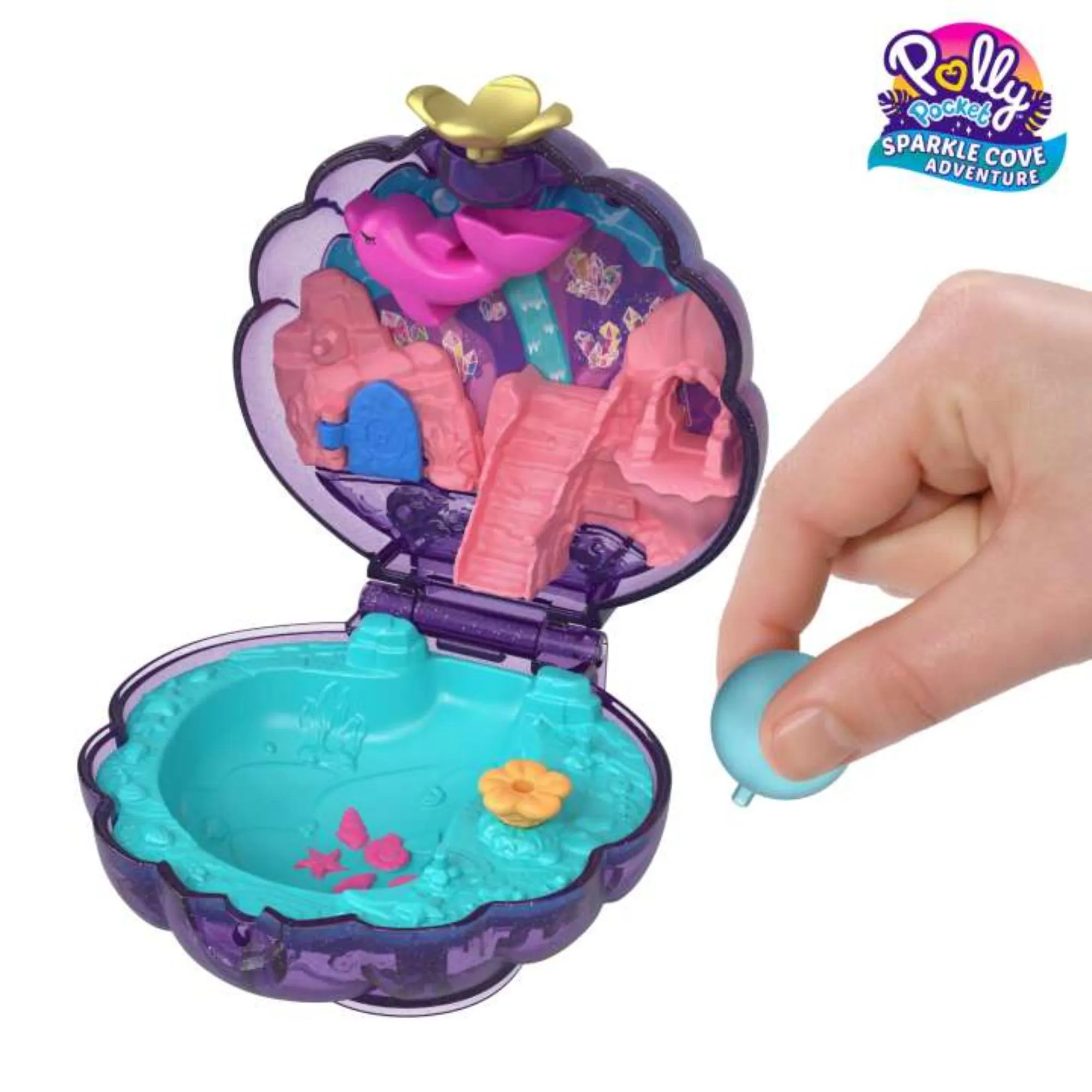 Polly Pocket Sparkle Cove Adventure Compact - Purple