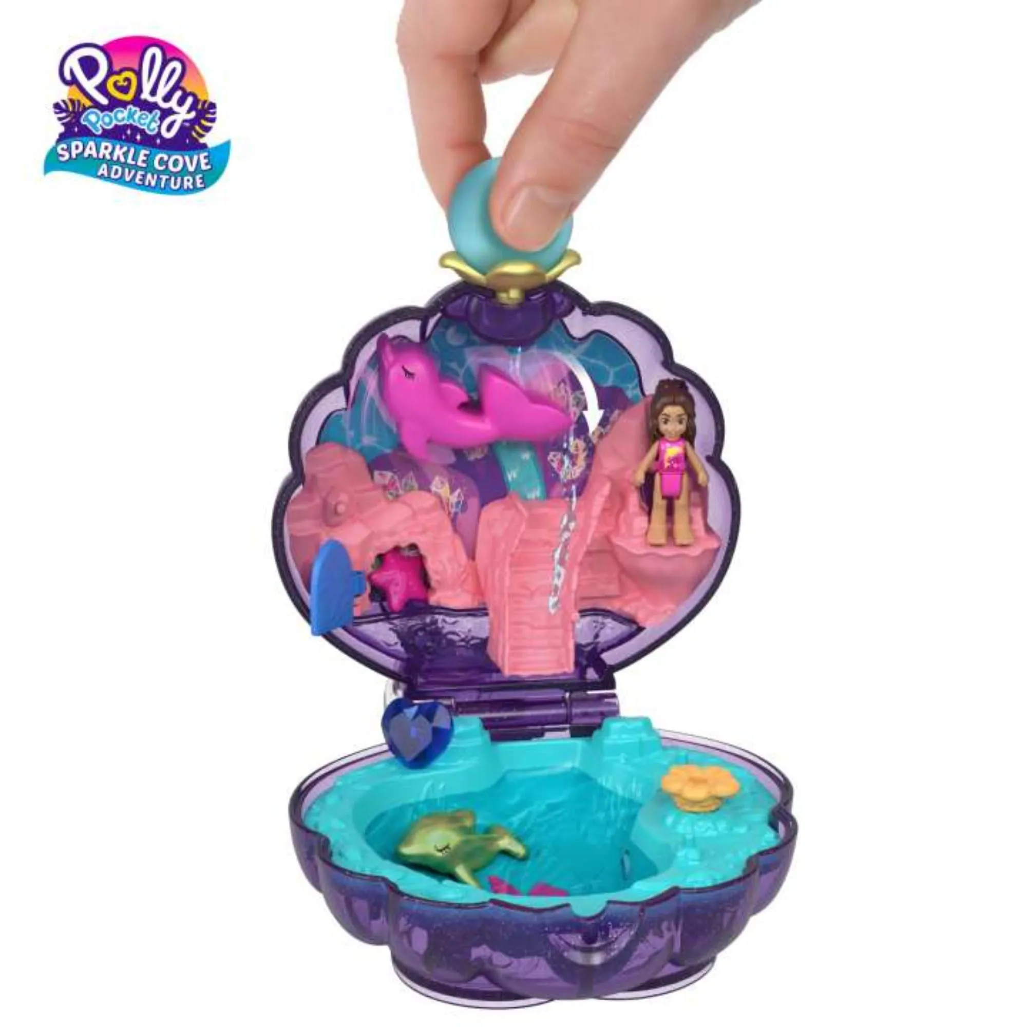 Polly Pocket Sparkle Cove Adventure Compact - Purple