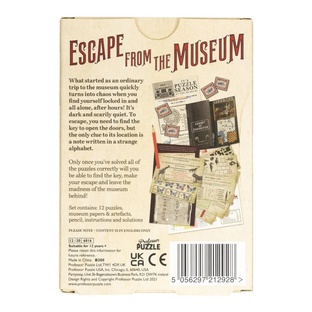 Professor Puzzle Escape from the Museum Game