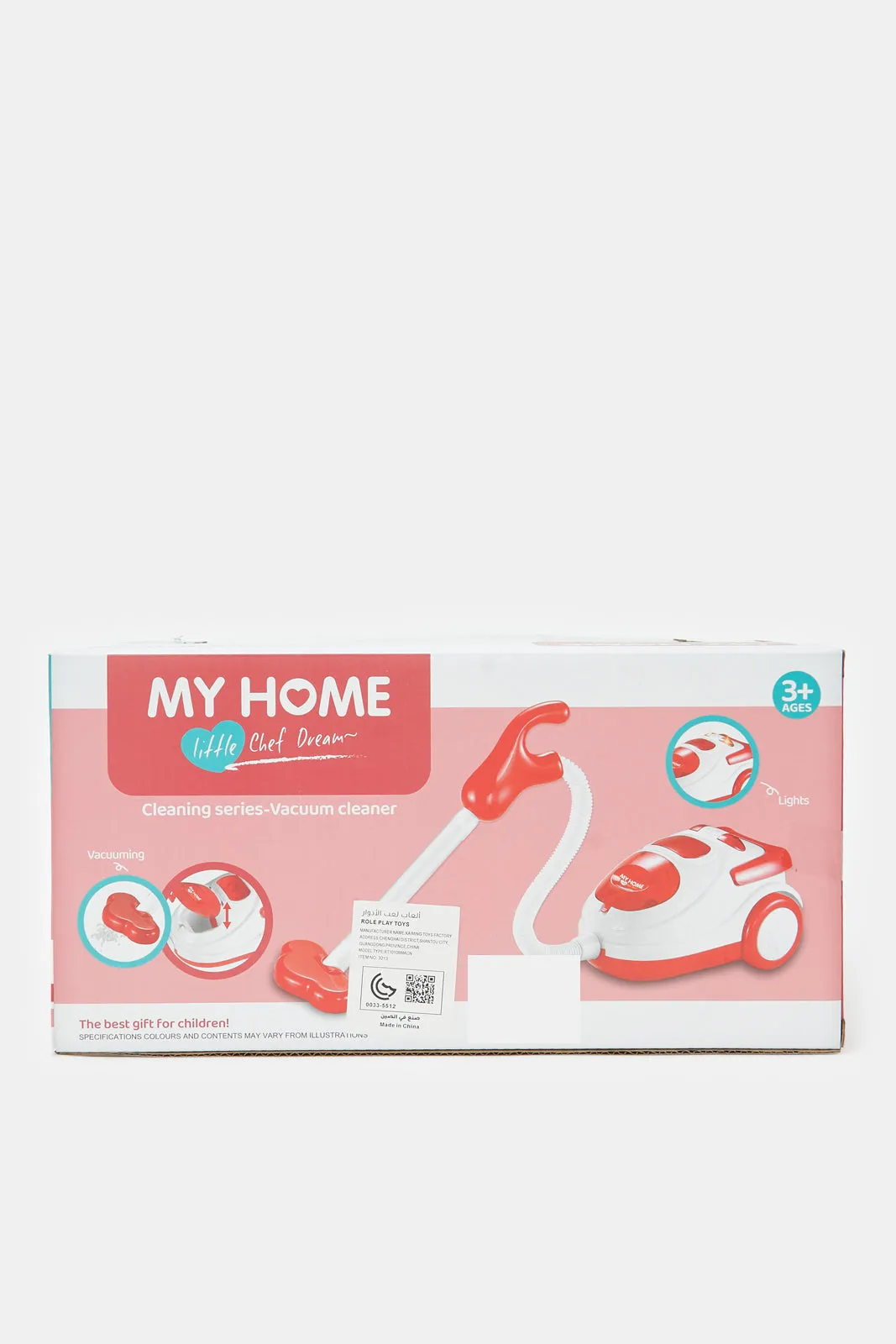 Red And White Home Cleaning Play Set