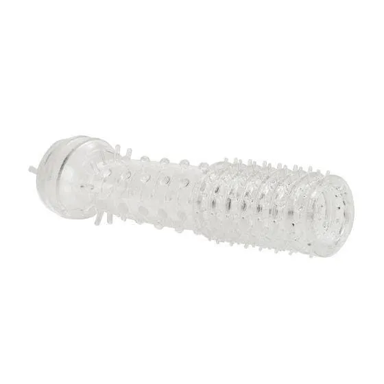 Senso 2 Pack Silicone Ribbed and Noduled Penis Erection Enhancement Sleeves