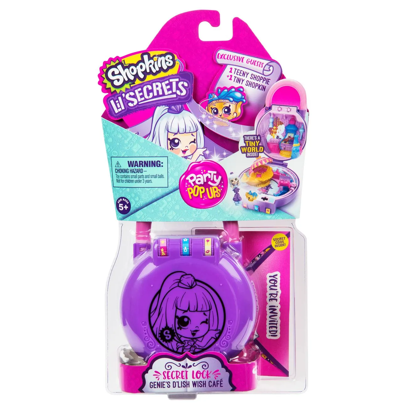 Shopkins Lil Secrets Mini Playset Secret Lock Genie's D'Lish Wish Cafe